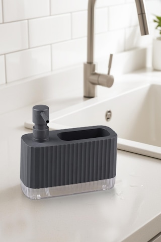 Okyanus Home Coliseum Sıvı Sabunluk Seti Antrasit Antrasit