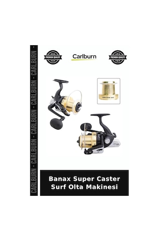 Premium Banax Super Caster Surf Olta Makinesi Ekipman Balıkçılık Hobi