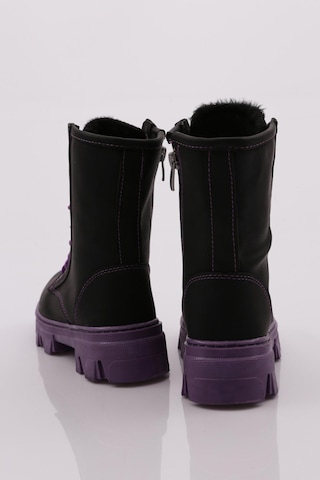 Dgn F2118 Çocuk Bot F2118-2427-R1619 Siyah - Lila