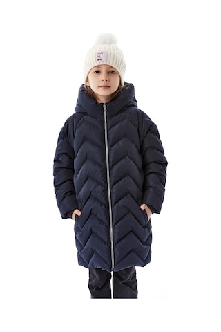 Benitto Kids Kız Çocuk Kapüşonlu Kışlık Şişme Mont 51353 Lacivert
