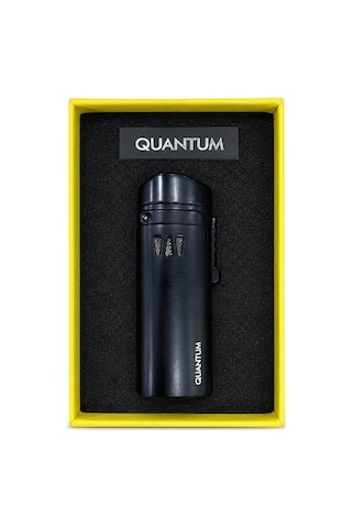 Quantum Üç Torch Pürmüz Siyah Dahili Punch Metal Puro Çakmağı Tr9984