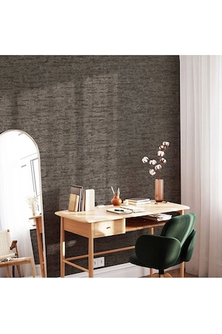 Adawall Muse Koleksiyonu- 25108-7 Kahverengi Taş Görünümlü Duvar Kağıdı 1.06x15.6m, 16.5m²