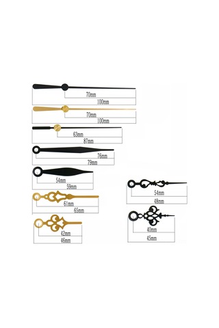 Hfambition Yeni Nesil Ev İçin 2 Adet Kumaş İşi Saat Motoru + 3 Set Metal İğne, Kolay Kullanım, Dayanıklı Kuvars Saat Mekanizması ÇOk Renkli