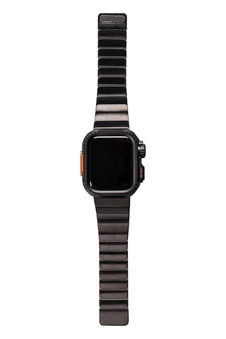 Apple Uyumlu Watch Ultra 2 49mm Redclick Krd-126 Kordon + Sert Kasa Koruyuculu Metal Kordon