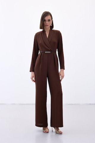 Sateen Kemerli Salaş Tulum - Kahve-136565 Kahve