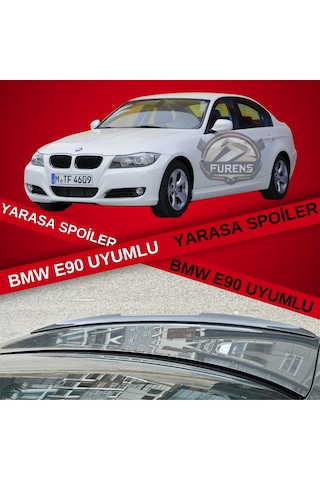 Bmw E90 316 318 320 325 330 Bagaj Üstü Yarasa Spoiler Piano Black
