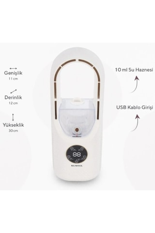Soğutucu Buharlı Mini Usb Serinletici Fan Led Işıklı