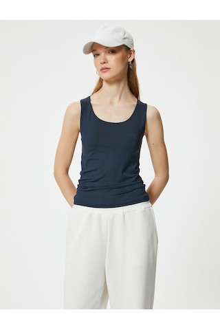 Koton Basic Atlet Kolsuz Kare Yaka Slim Fit Lacivert 4sal30224ık Lacivert