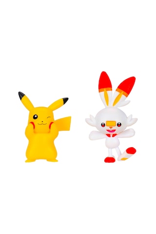 Pokemon Battle 2'li Figür Seti Pkw4076 - Pikachu Ve Scorbunny
