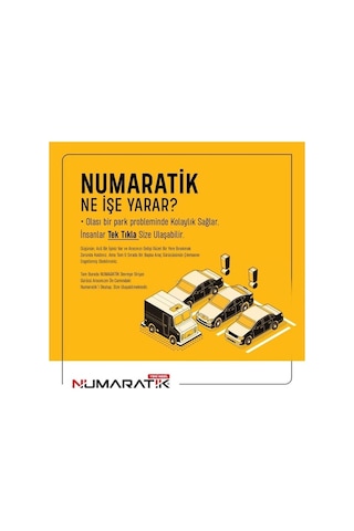 Numaratik Qr Code Yeni Nesil Hatalı Park Uyarı Sistemi