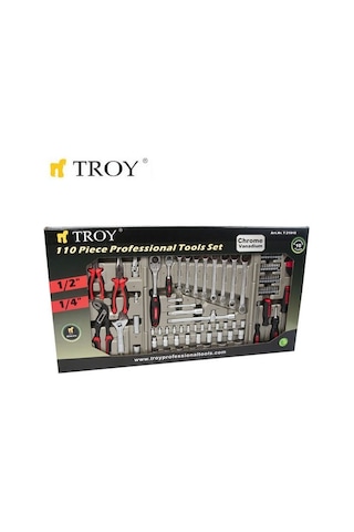 Troy 21910 Profesyonel Lokma - Anahtar - Alet Seti 110 Parça Me