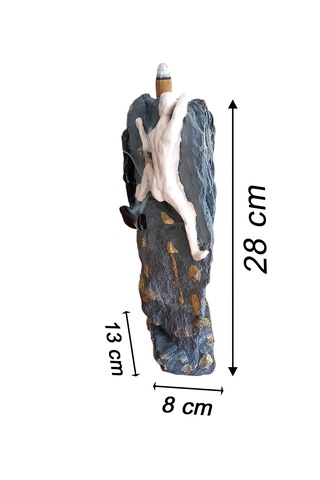 Dağcı Tırmanan Siyah Ve Beyaz Adam Biblosu Geri Akış Tütsülük
