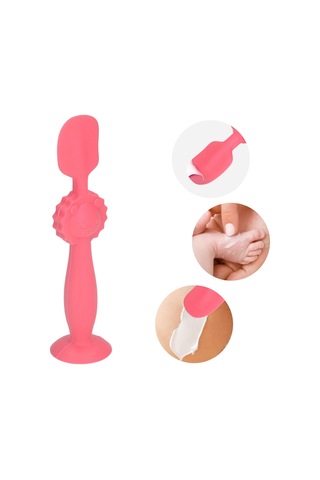 Geeroyoo Bebek Popo Krem Uygulayıcı Silikon - Hassas Cilt İçin Temiz, Kolay Kullanım, Süksiyonlu Tabanlı Krem Spatula