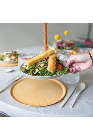 4'lü Kahverengi Tabak - 25.5 Cm Diğer