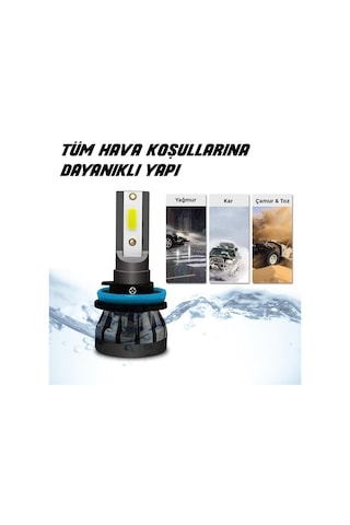 Slim Led Xenon Şimşek Etkili Mini H1/H3/H4/H7/H8/H9/H11/90... 442568330