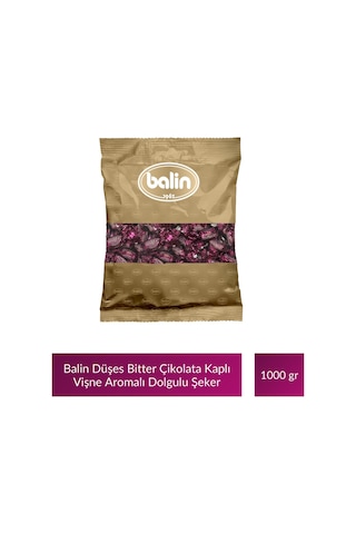 Balin Düşes Çikolata Kaplı Vişne Aromalı Sert Şeker 1000 Gr X 5 Adet