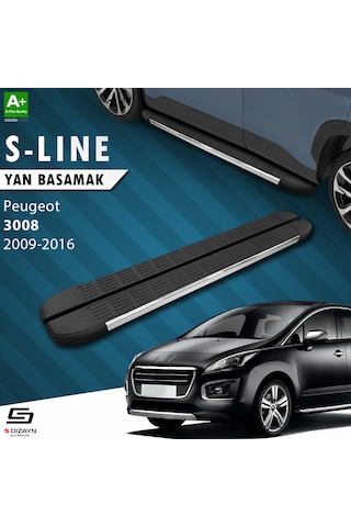 S-dizayn Peugeot 3008 S-line Krom Yan Basamak 183 Cm 2009-2016