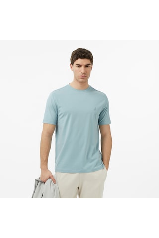 Nautica Erkek Yeşil Regular Fit T-shirt Düz V65361t Yeşil