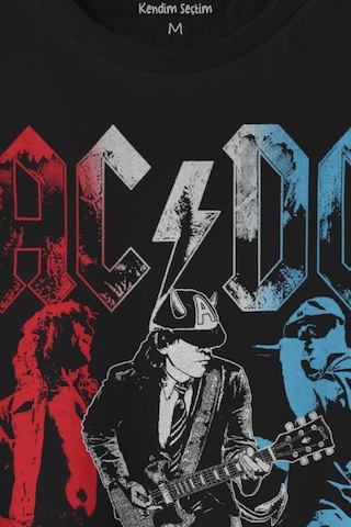 Ac Dc Kırmızı Bordo Gri Mavi Angus Ve Malcolm Young Rock'n Roll Baskılı Tişört Unisex T-shirt 001