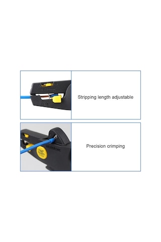 Fortunelane Dayanıklı Nilon Telli Kablo Soyucu, Otomatik Deri Soyma, 20-9awg/0.25-2.5m, D5y Modeli