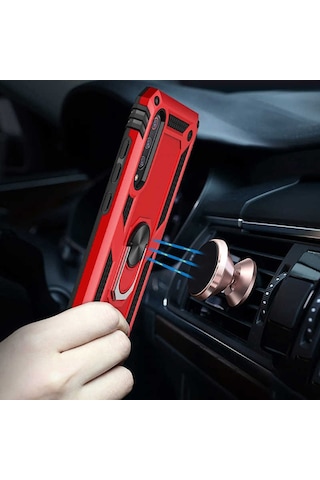 Xiaomi Mi 9 Kılıf Zore Vega Kapak-Siyah