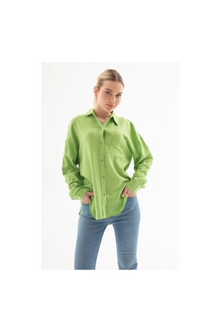 Fashion Friends Kadın Gömlek 25y0245k1 Yeşil