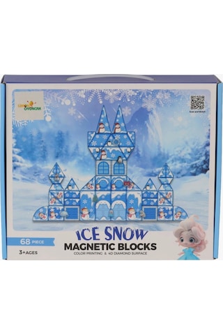 Margotoys Manyetik Blok Karlar Ülkesi Özel Konsept 68 Parça