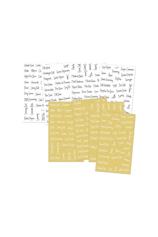 Lemestar 276 Parça Baharat Saklama Kavanozu Etiketi Seti, Mutfak Düzenleme Ve Organizasyon İçin Siyah Ve Beyaz Etiketler Diğer