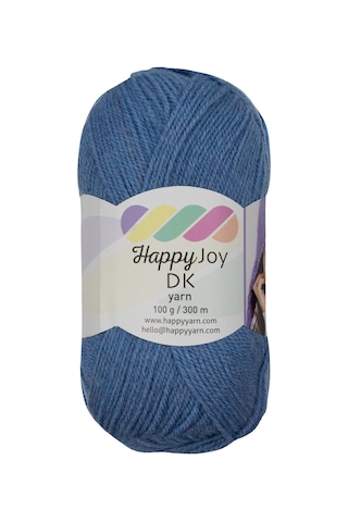 Kürkçü Han Happy Joy 100gr 300m El Örgü İpi Kot Mavisi Hyj7