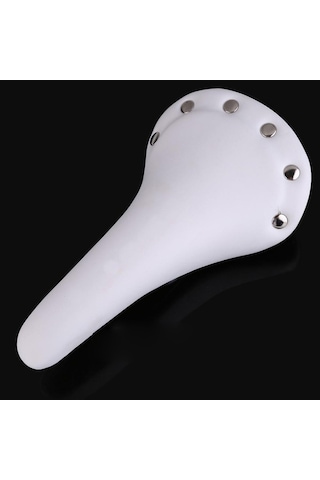 Fochsia Beyaz Stil Bisiklet Koltuk Koltuk Vintage Nokta Pu Deri Bisiklet Bisiklet Koltuk Rahat Altın