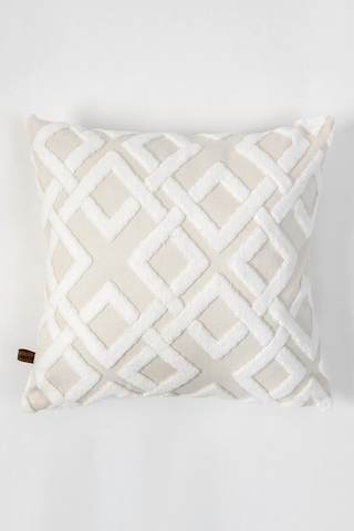 Hamur Jakarlı Kırlent 43 x 43 CM Mila Ekru