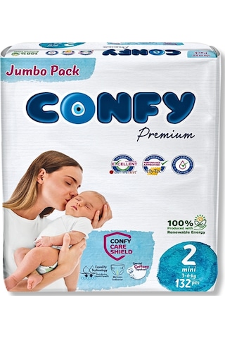 Premium 2 Numara Bebek Bezi Mini 3 - 6 Kg 132 Adet