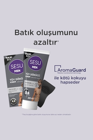3 Adet Sesu Tüy Dökücü Krem Erkek 200 Ml