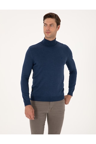 Pierre Cardin Erkek İndigo Melanj Kazak /triko 50314202-vr155 İndigo Melanj