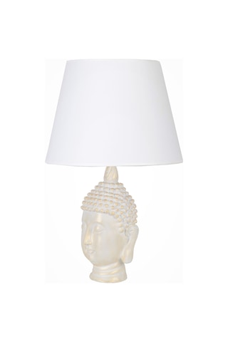 Qdec Modern Dizayn Büyük Buda Abajur Beyaz Beyaz Diğer