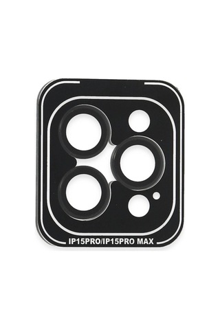 Joko Apple İphone 15 Pro Max Pvd Metal Kamera Lens Darbeye Dayanıklı Tam Uyumlu - Siyah