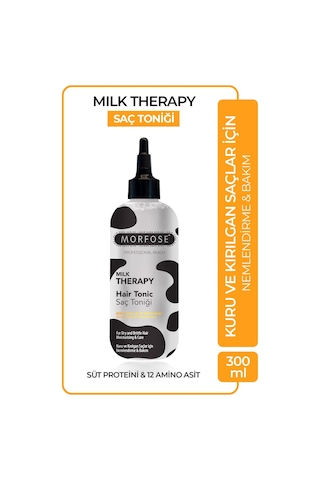 Morfose Milk Therapy Niacinamide Ve Ceramide İçeren Nemlendirici Saç Bakım Toniği 300 ML