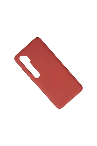 Newface Xiaomi Mi Note 10 Lite Kılıf Nano İçi Kadife Silikon Semeglbl - 97 - Kiremit