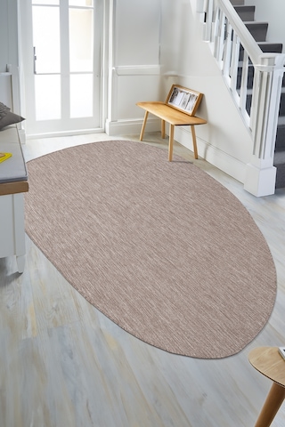 Konfor Halı Tema 9040 Bej Sisal Hasır İç Dış Mekan Kilim Dekoratif Bahçe Balkon Salon Halısı Bej
