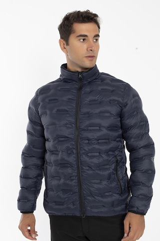 Crozwise Erkek Dolumlu Kışlık Spor Outdoor Mont Lacivert