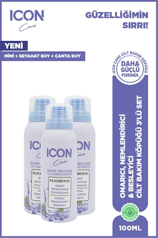 Cilt Bakım Köpüğü Blueberry & Mılkshake 100 Ml 3'lü Set
