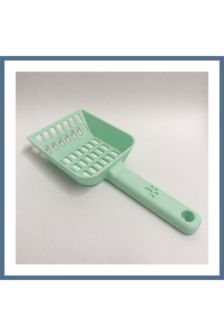 Buradabulabilirsin 3d Baskı Kedi Kumu Küreği - Geniş Hazneli Eleme Küreği-mint Bbz