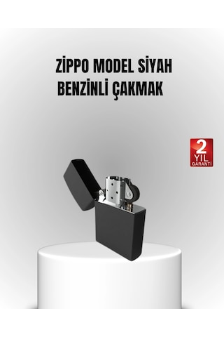 Tasarım Metal Çakmak Minimal Mat Yüzeyli Ve Şık Görünümlü Siyah