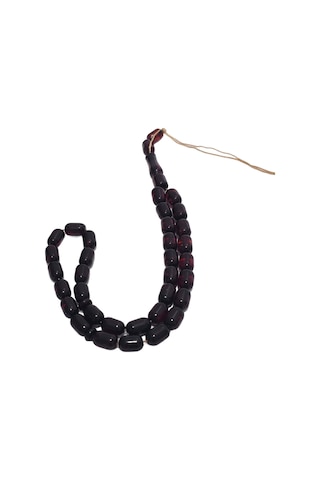 Kapsül Kesim Doğal Kaya Damla Kehribar Tesbih 33lük 10,5x7,30mm 14,30 Gram
