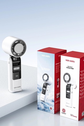 Ven-dens Vd-fan002 800 Mah Usb Şarjlı Taşınabilir Mini El Vantilatörü, 3 Kademeli Hız, Beyaz