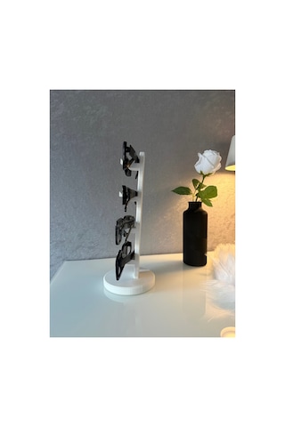 Modern Gözlük Standı 3d Baskı Dekoratif Glasses Holder & Gözlük Tutucu Beyaz