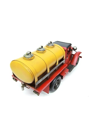 Vintage Eskitme Metal Kamyon Tanker 35cm