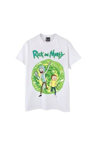 Startmore Unisex Beyaz Rick And Morty T-shirt