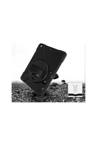 Apple Uyumlu iPad 10.2 (8.Nesil) Zore Defender Tablet Silikon-Siyah - Siyah