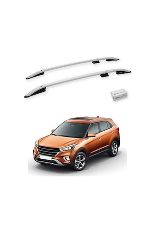 Turtle Hyundai Creta Gs 2015-2020 Tavan Çıtası Crown Gri